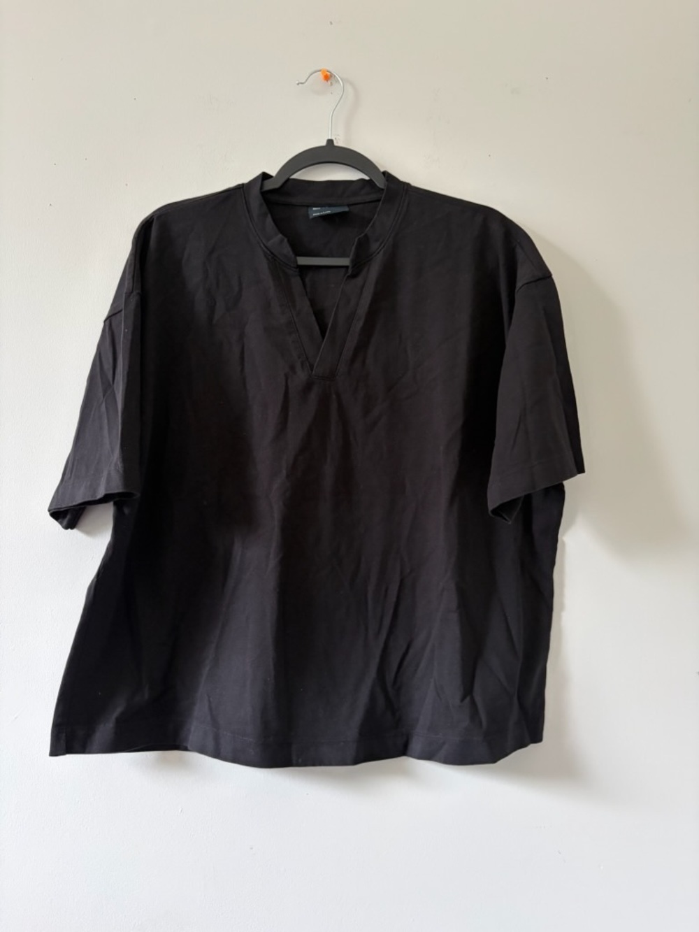 Black V-Neck Short Sleeve Women’s Shirt